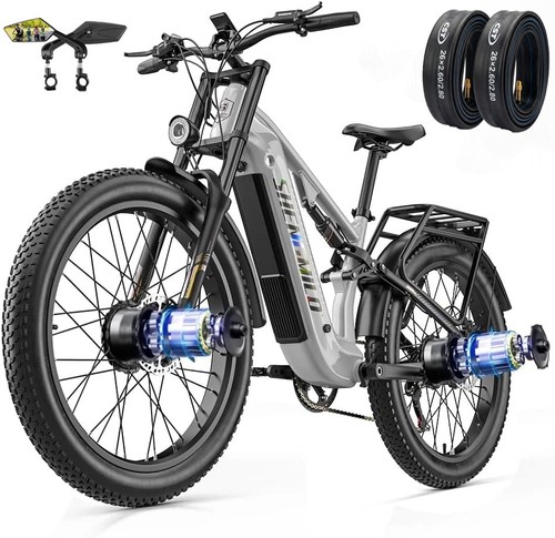 Mountain bike elettrica doppio